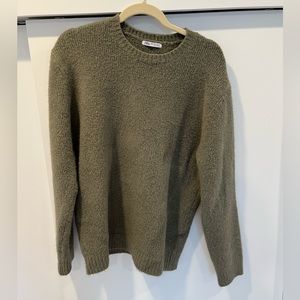 Men’s Zara sweater, XL, green-grey color